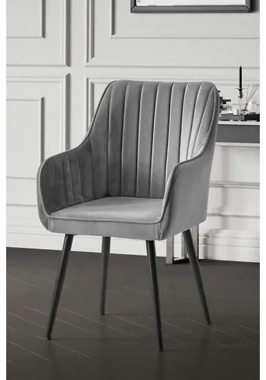 Set de scaune de sufragerie Nova Grey, 2 buc.