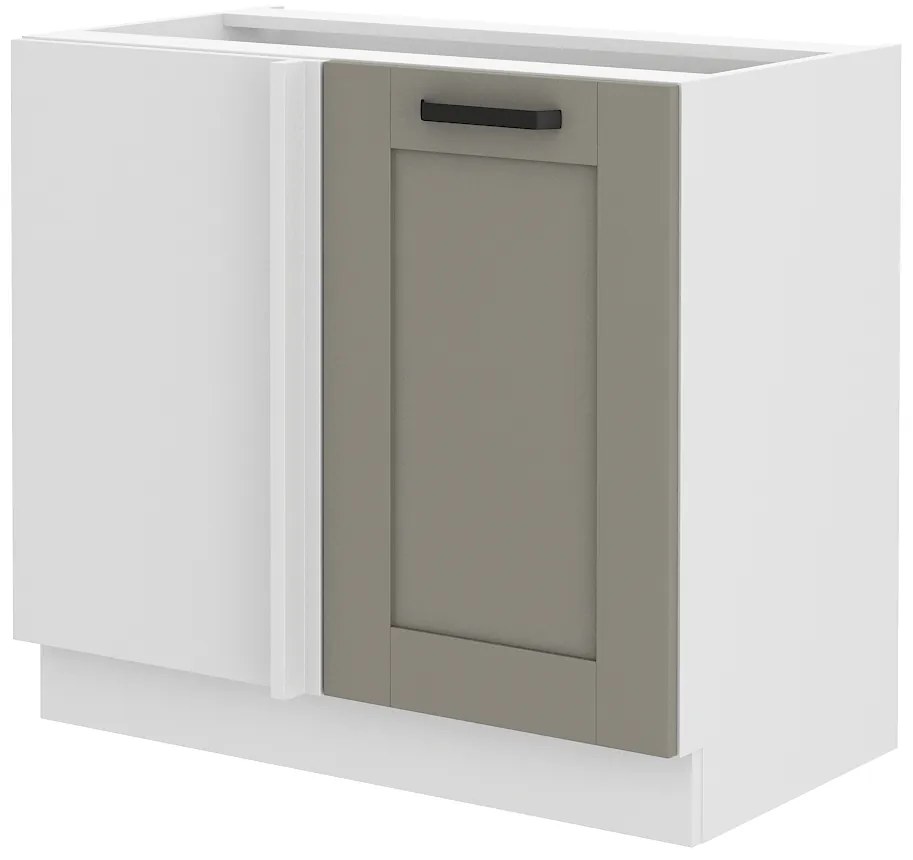 Dulap inferior de bucătărie Lucid 105 ND 1F BB (claygrey + alb). 1045436