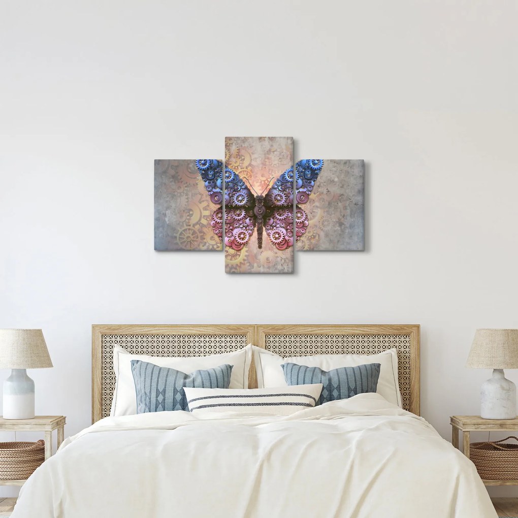 Tablou - Fluture steampunk (90x60 cm)