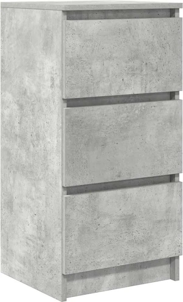 vidaXL Bufetă Gri Beton 37,5x35x76 cm Lemn prelucrat