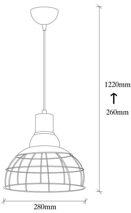 Lustra Wire - 2211 Negru