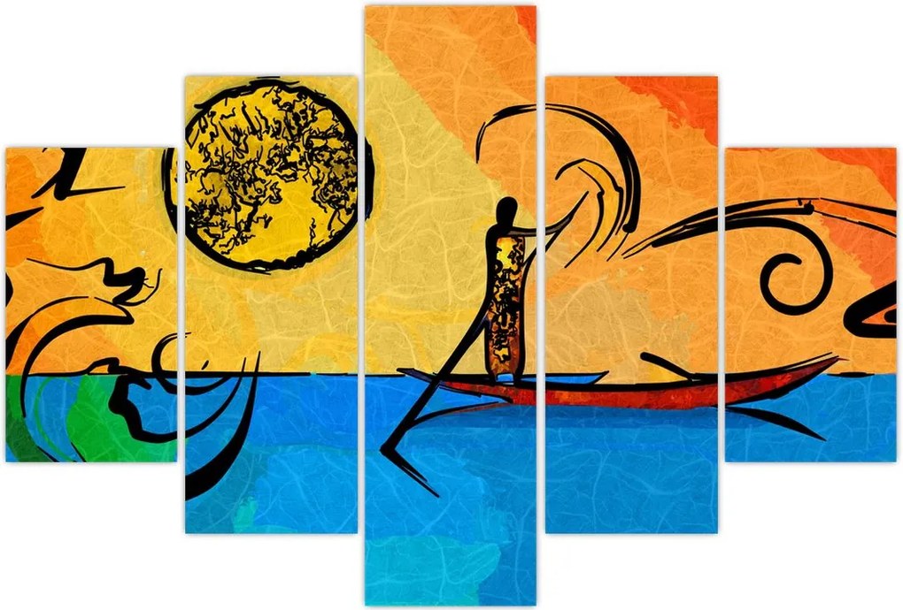 Tablou cu pictură străveche (150x105 cm)