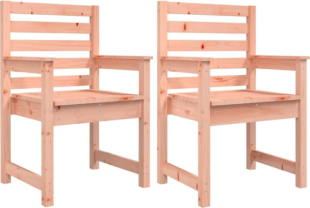 vidaXL Scaune de grădină, 2 buc., 60x48x91 cm, lemn masiv douglas