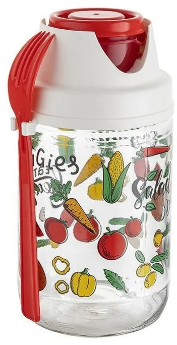 Castron de salată Florina Vega, cu furculiță660 ml.