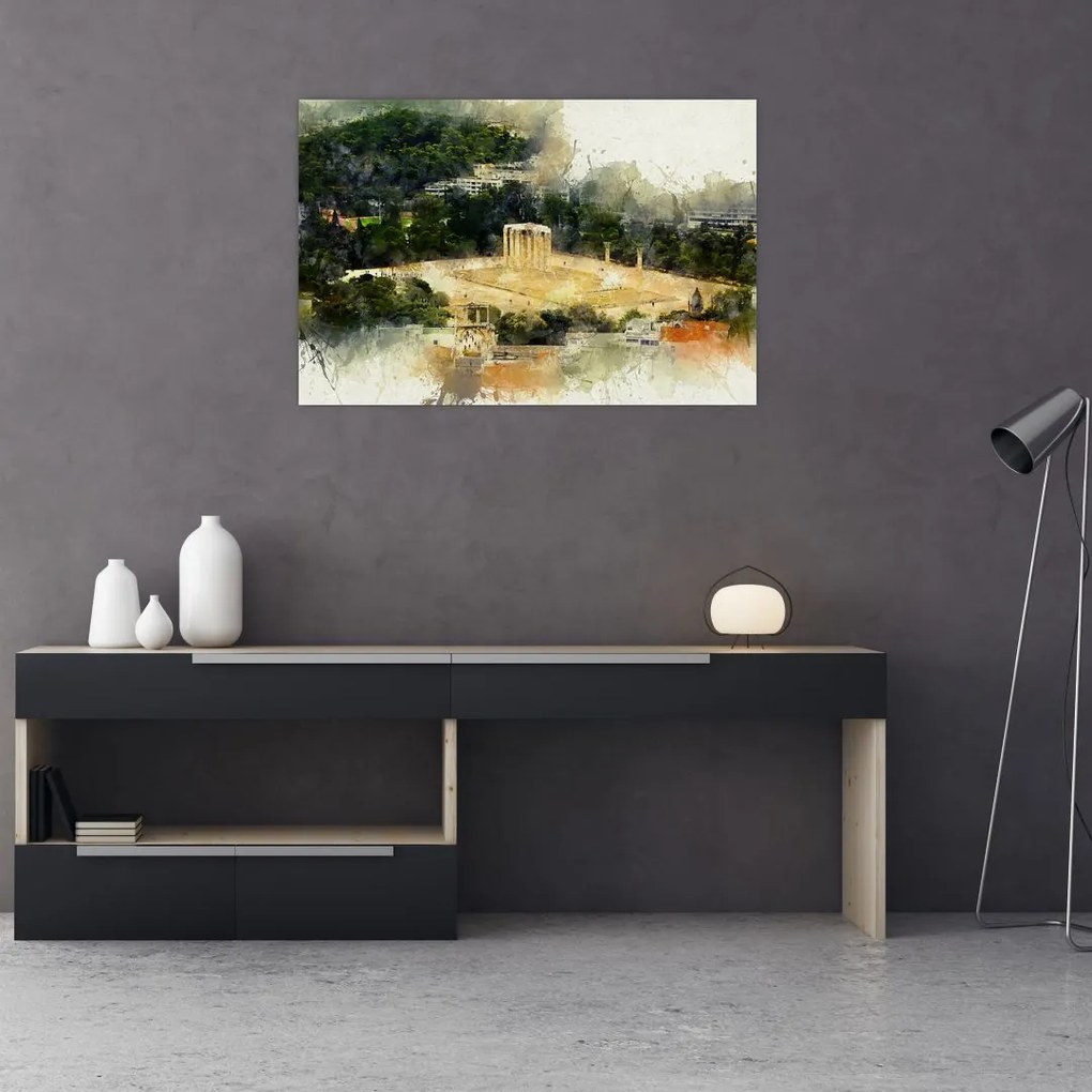 Tablou - Templul lui Zeus, Atena, Grecia (90x60 cm)