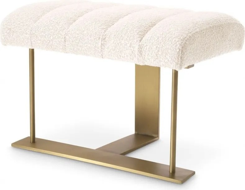 Taburete elegant design LUX McGuire, boucle crem 115662 HZ