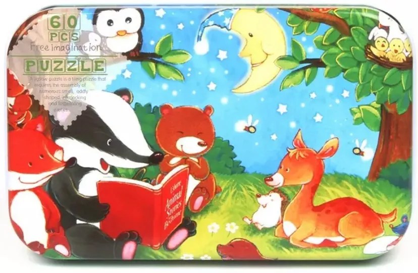 Puzzle din lemn - Animale 60 buc