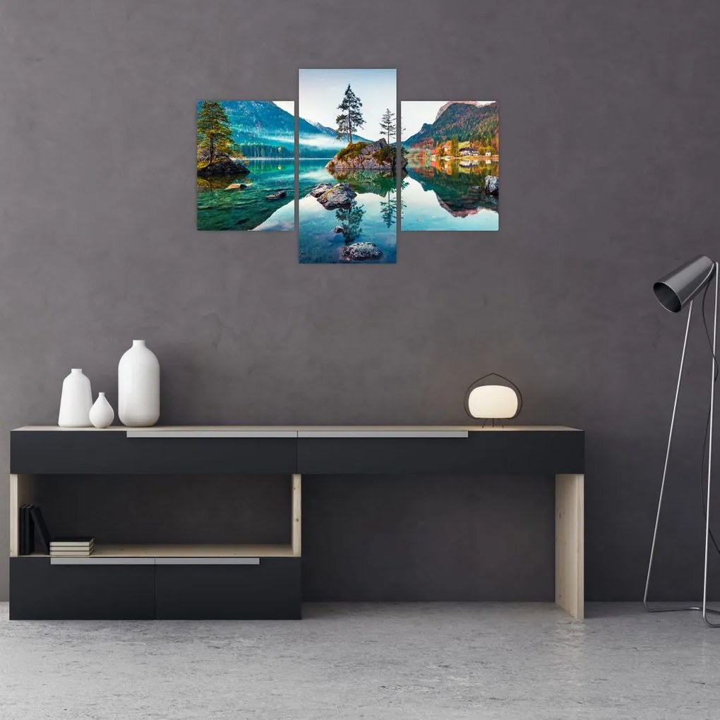 Tablou - Lacul Hintersee, Alpii Bavarezi, Austria (90x60 cm)