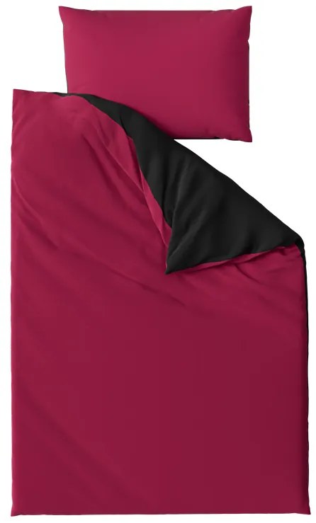 Lenjerie de pat din bumbac MONOCROMATA visiniu Dimensiune lenjerie de pat: 70 x 90 cm | 140 x 200 cm
