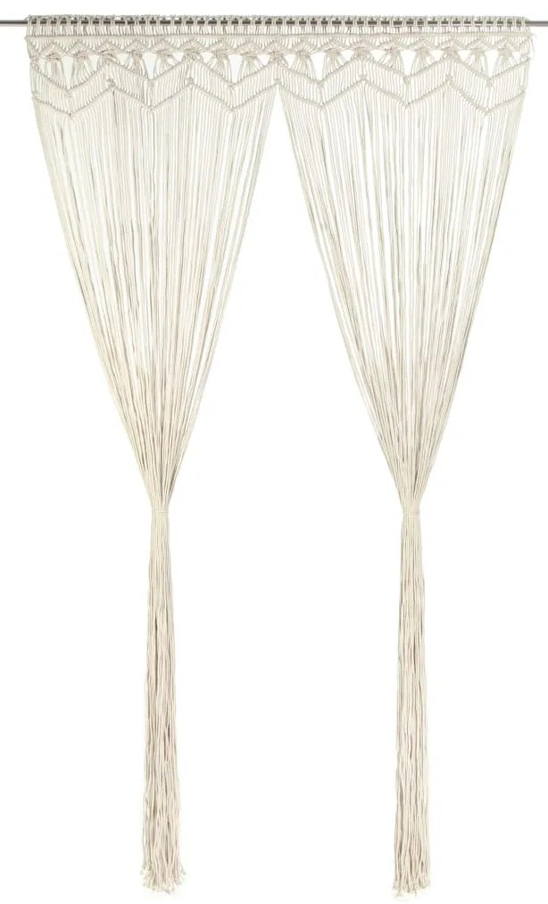 vidaXL Perdea macrame, 140 x 240 cm, bumbac