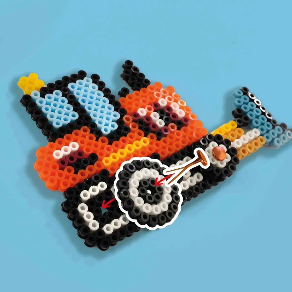 Set creativ copii Beedz - Margele de calcat Autovehicule de constructie
