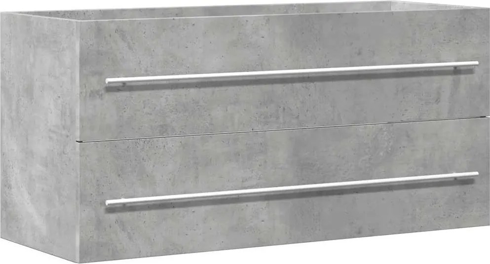 vidaXL Dulap de chiuvetă, gri beton, 100x38,5x48 cm, PAL