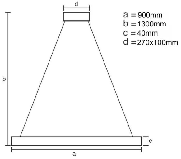 Lustră LED dimabilă pe cablu LED/55W/230V 3000-6500K + telecomandă