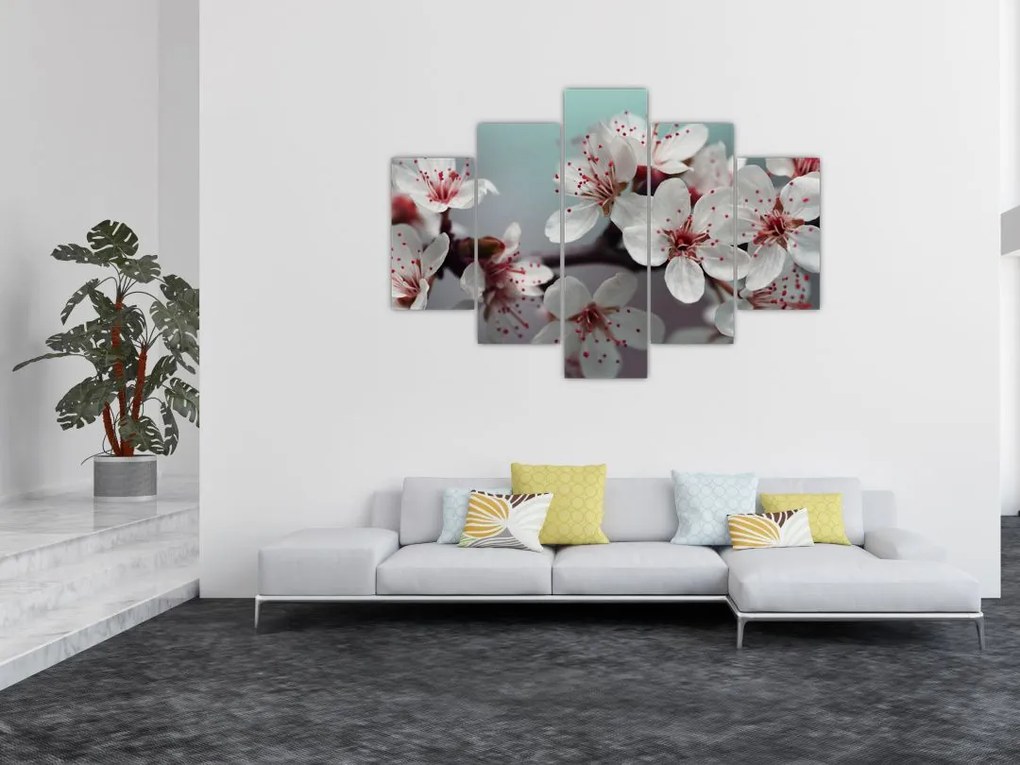 Tablou cu floare - roșie (150x105 cm)