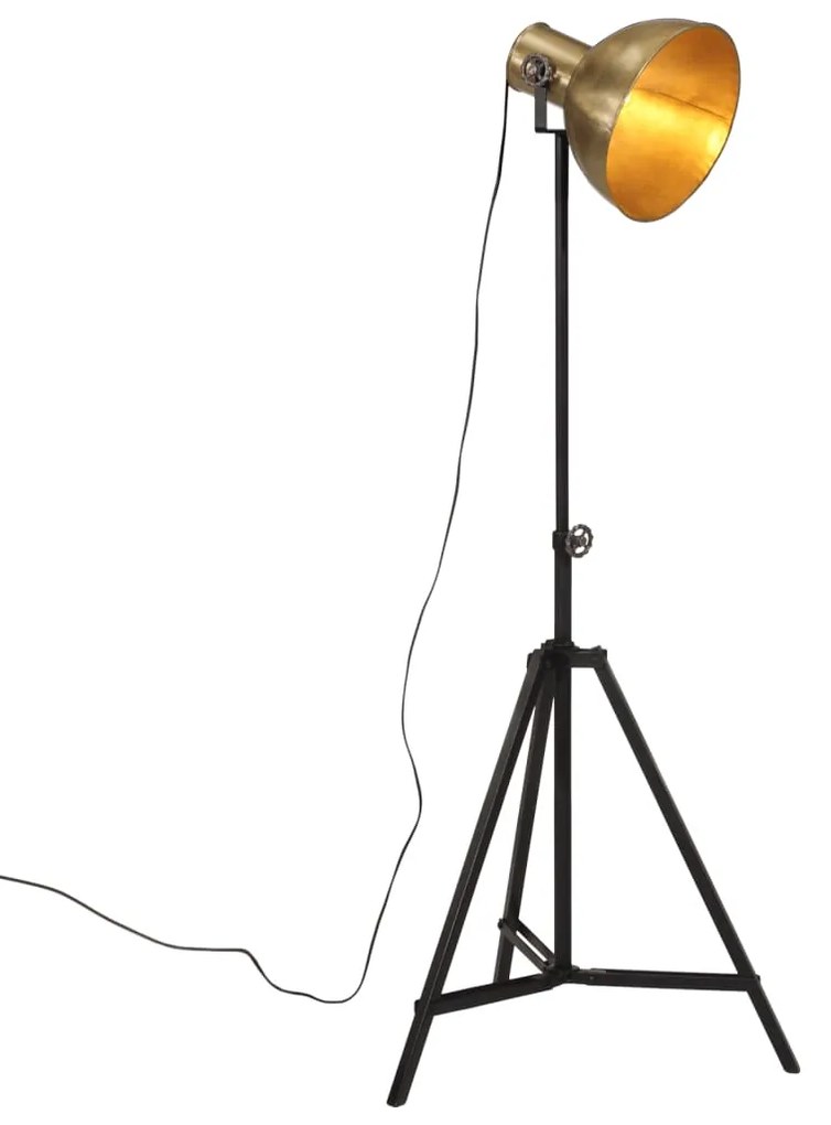 vidaXL Lampă de podea 25 W, alamă antichizată, 61x61x90/150 cm, E27