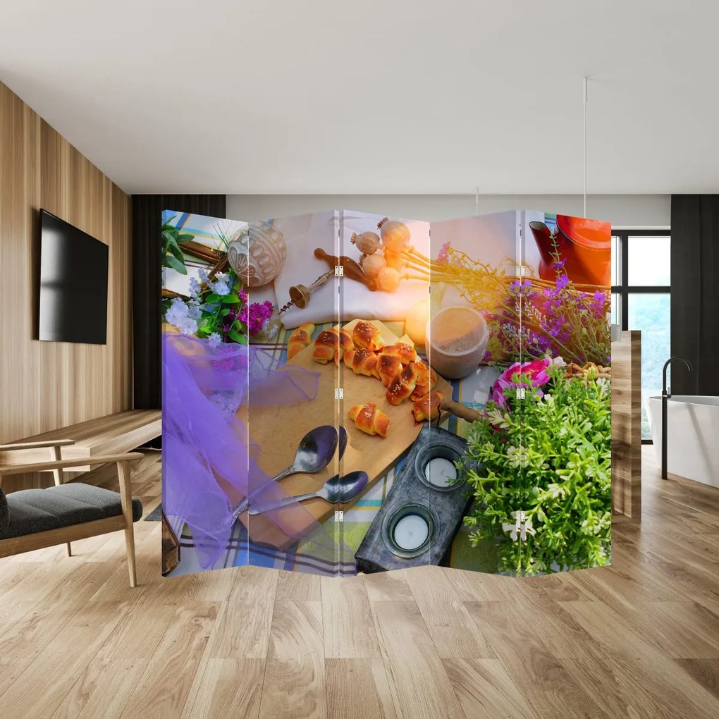 Paravan - Picnic de vară (210x170 cm)