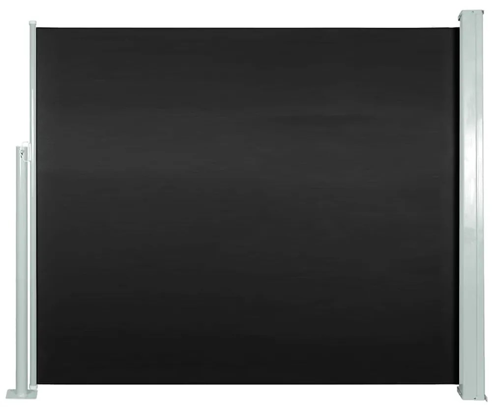 vidaXL Copertină laterală retractabilă, negru, 120x300 cm