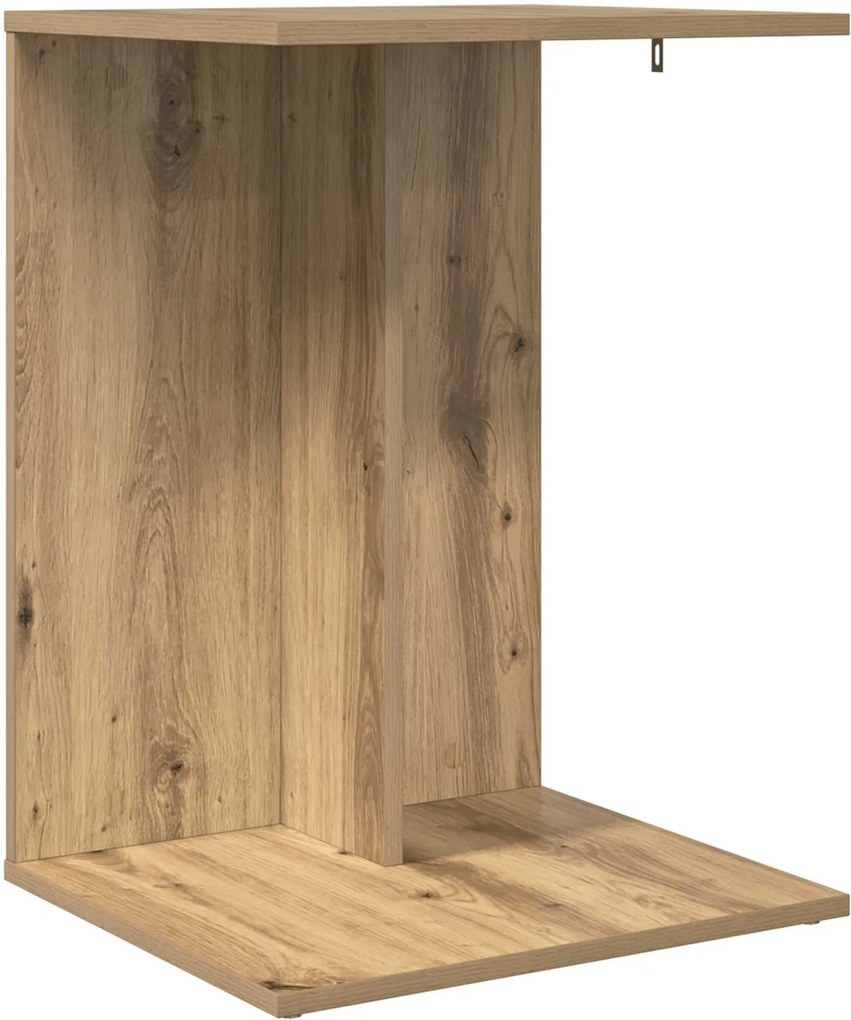 vidaXL Masă laterală Stejar Artizanal 45 x 40 x 62,5 cm Lemn compozit