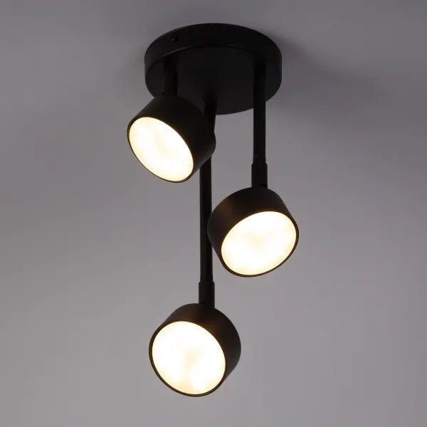 Lustră pe tijă NEMO 3xGX53/12W/230V negru