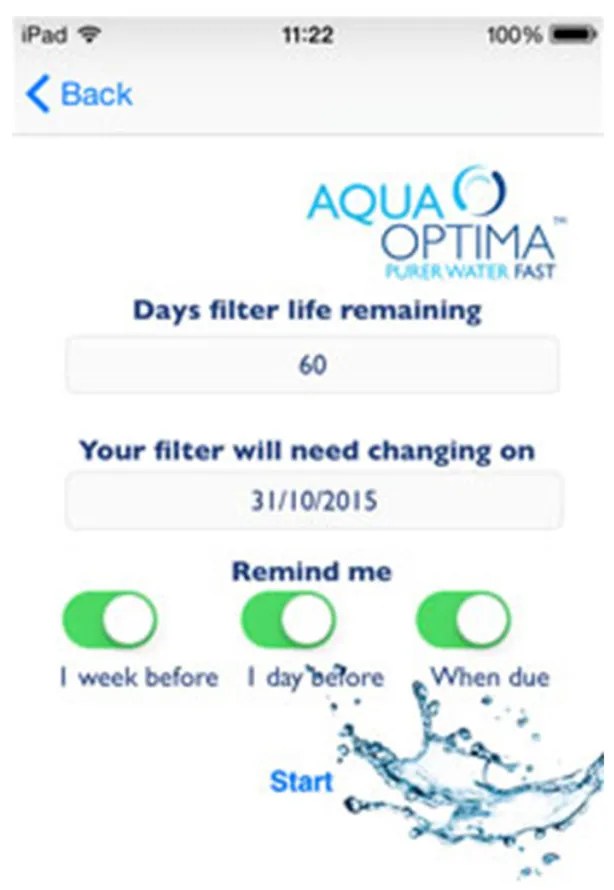 Aqua Optima Oria 2,8 l-es víztartály, 60 napos szűrő, 600 ml-es vizes palack