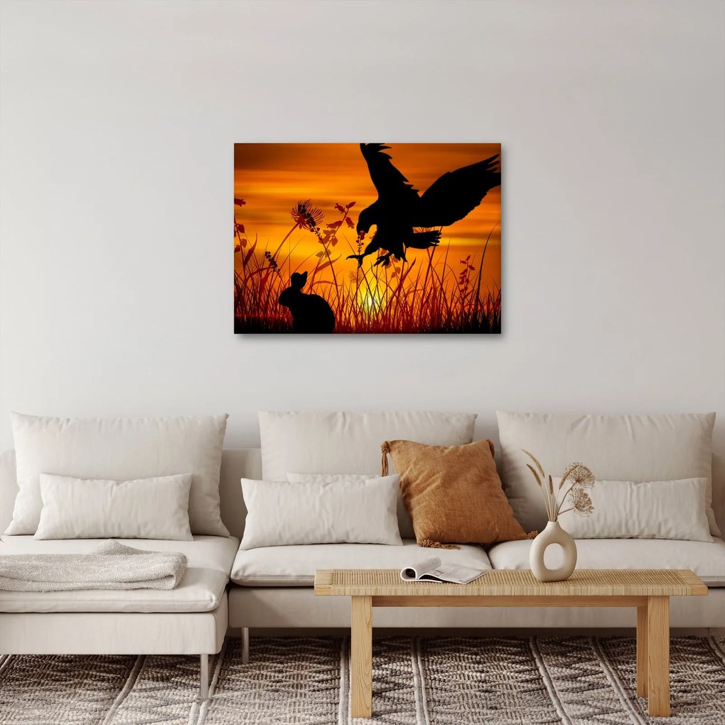 Tablou cu silueta prădătorului (70x50 cm)