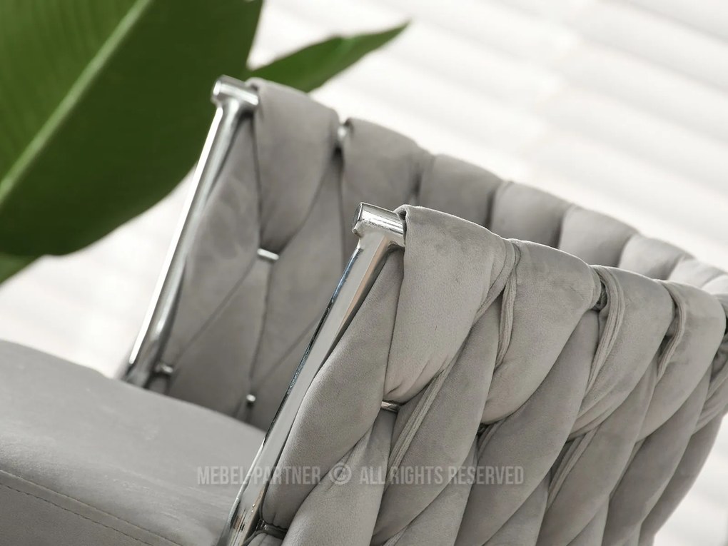 Scaun Adel (gri + chom). Promo -11%. 1110644