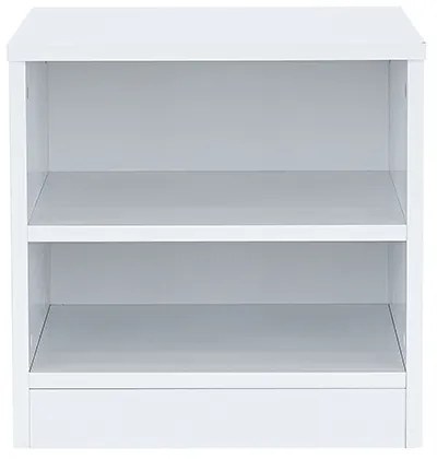 Noptieră Miami deschisă 40x40 cm alb-alb