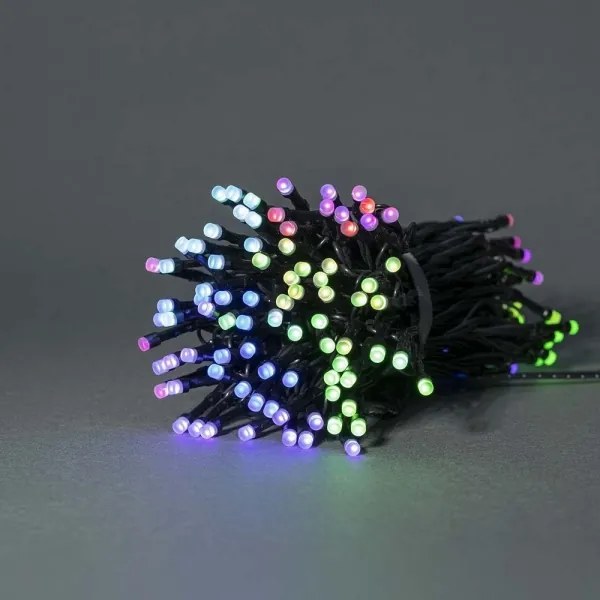 Instalație LED RGB de Crăciun 168xLED/8 funcții 23m IP44 Wi-Fi Tuya Nedis WIFILX01C168