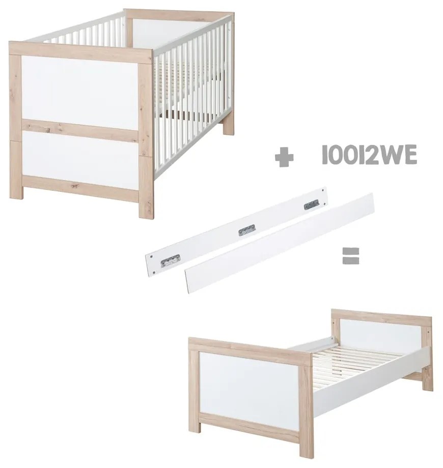 Pătuț alb/în culoare naturală 70x140 cm Malo – Roba