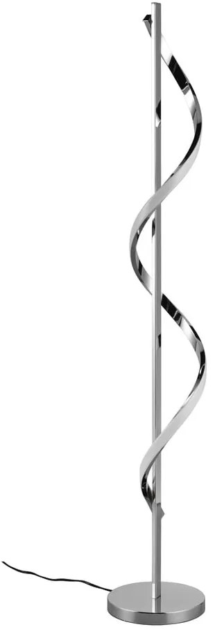 Lampadar argintiu lucios LED cu intensitate reglabilă (înălțime 120 cm) Isabel – Reality