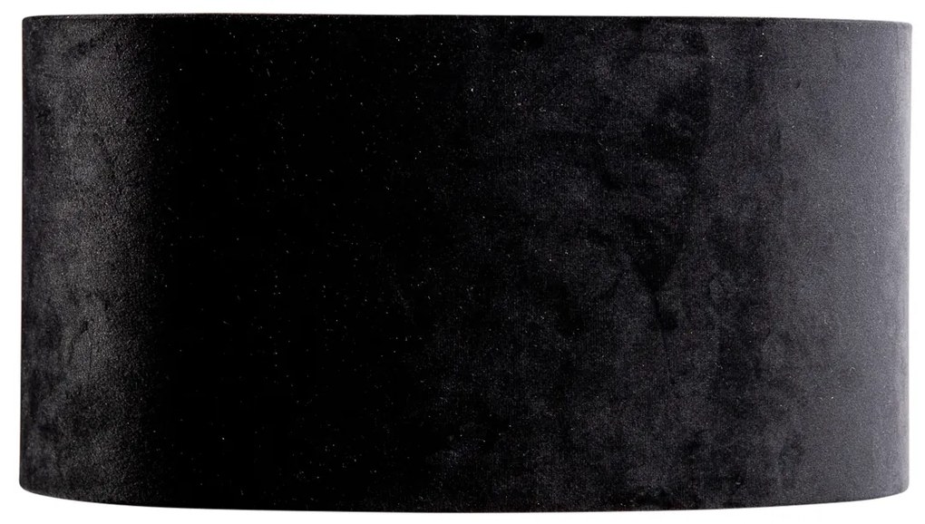 Abajur din catifea negru oval 35/23/18
