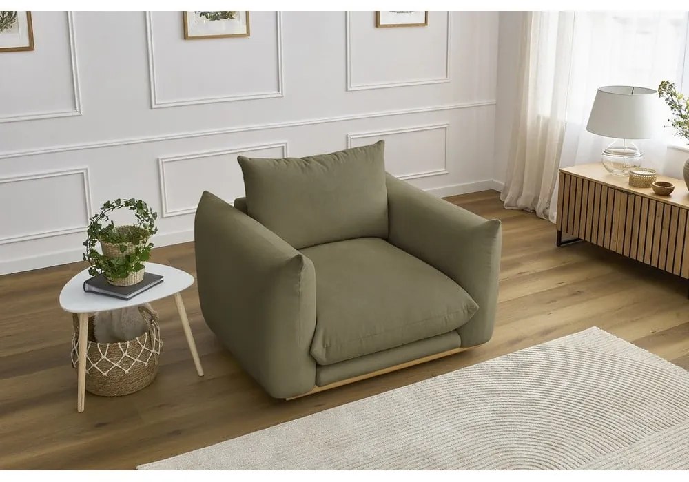 Fotoliu verde deschis Ernest – Bobochic Paris