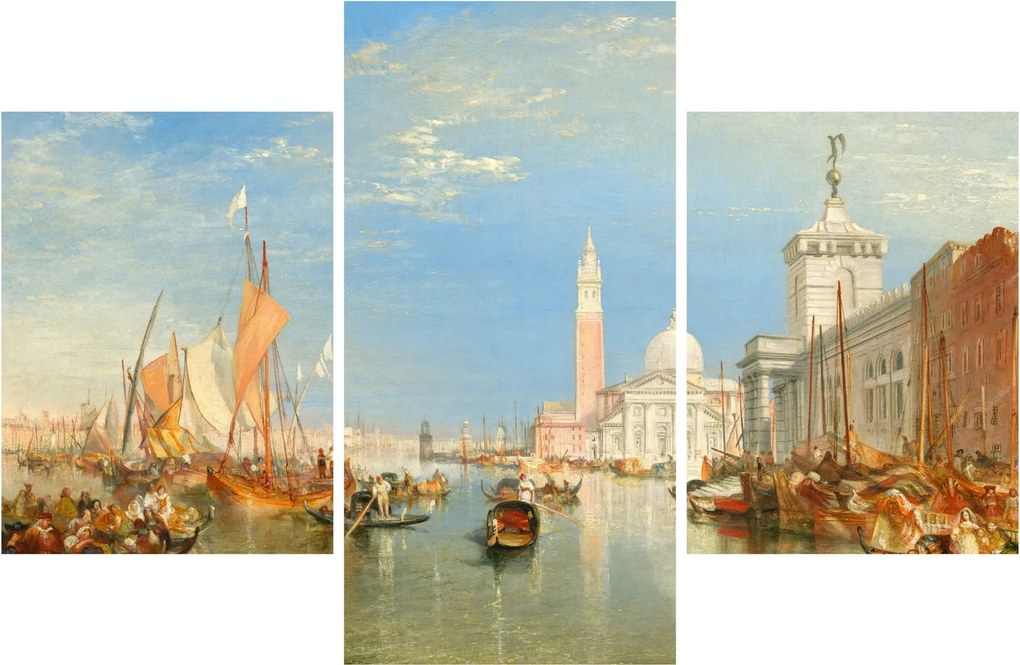 Tablou - Joseph Mallord William Turner, Venice the Dogana and San Giorgio Maggiore, reproducere (90x60 cm)