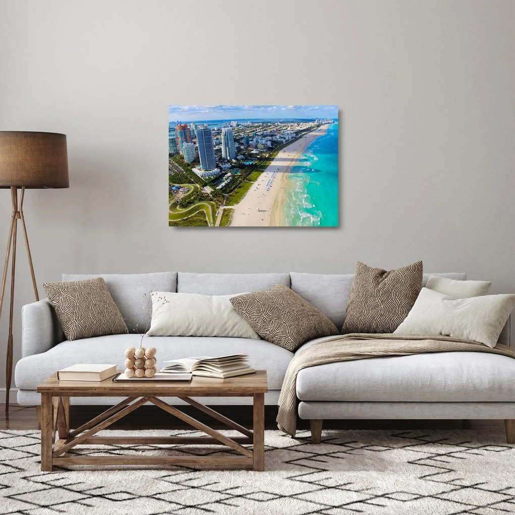 Tablou pe sticlă - Miami, Florida (70x50 cm)