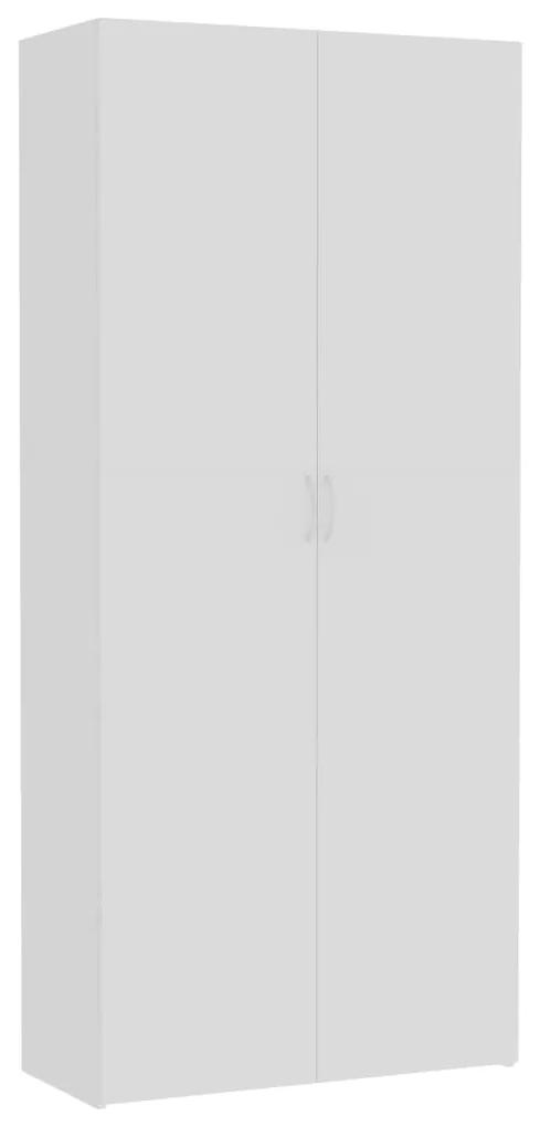 800000 vidaXL Dulap de depozitare, alb, 80 x 35,5 x 180 cm, PAL