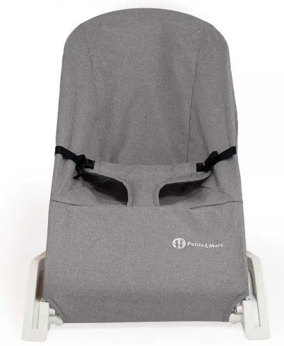 Șezlong pentru bebeluși CALMY gri PETITE&MARS
