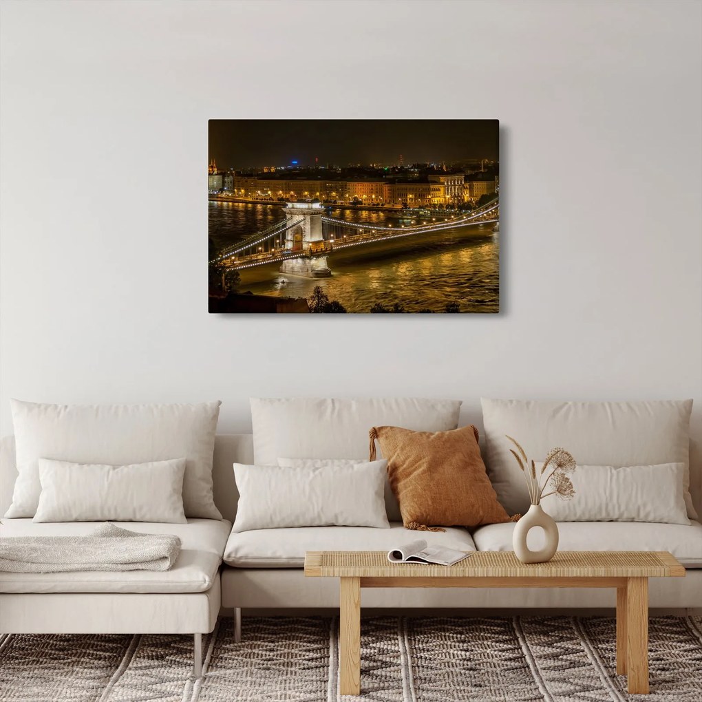 Tablou orașului nocturn (90x60 cm)