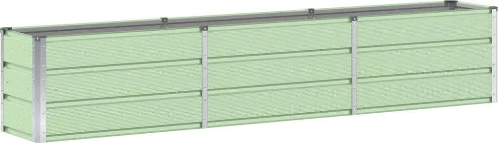 vidaXL Jardinieră Verde 240 x 40 x 45 cm Oțel