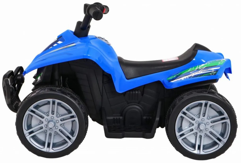 ATV Electric cu acumulator pentru copii NOVOKIDS™ Mini Monster , Lungime 70 cm, 3-6 ani , Max 30 kg , 6V, Albastru