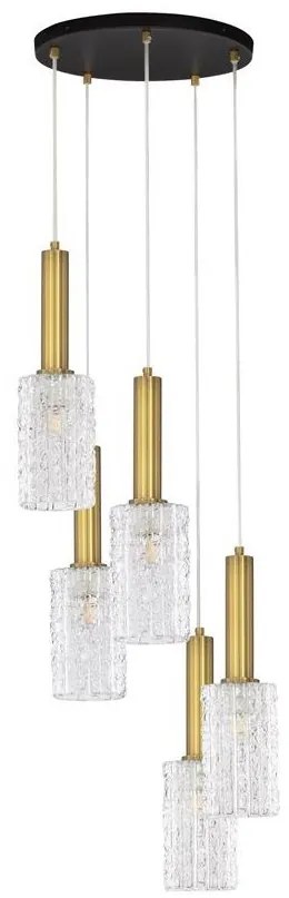 Lustra cu 5 pendule design modern Certa
