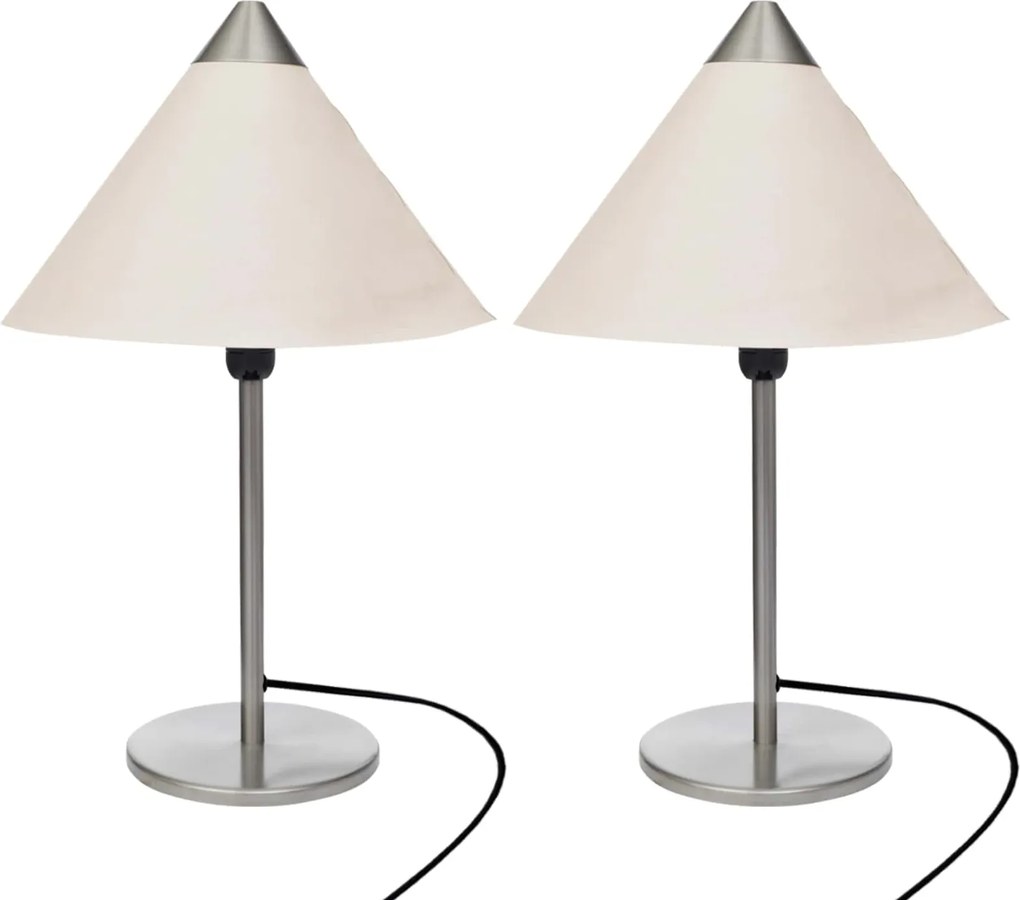 vidaXL Lămpi 2 pcs Alb 25 x 25 x 40 cm Hârtie