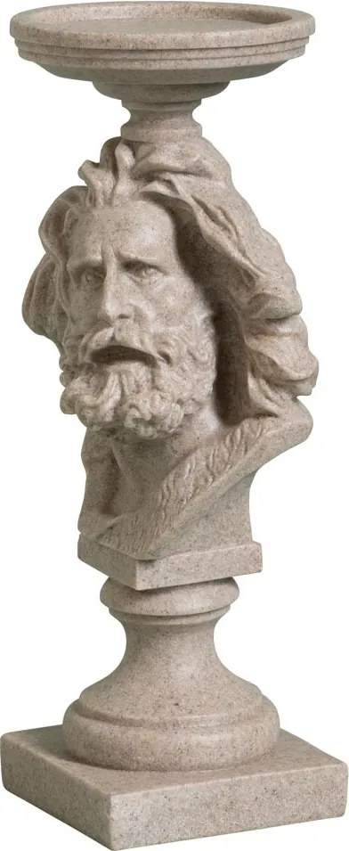 Suport lumanare din polirasină, „Antique Head”