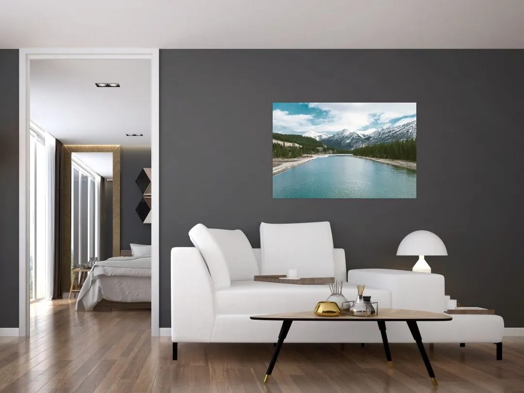 Tablou cu peisaj montan (90x60 cm)