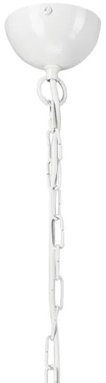 Candelabru cu lanț, 10 x E27, 60 W, 230 V, alb