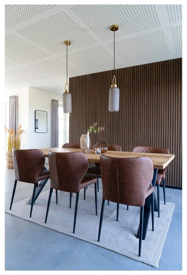 Scaune de dining maro coniac 4 buc. Pisa – House Nordic