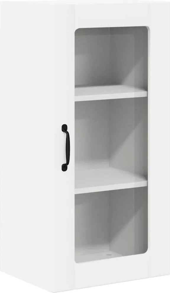 vidaXL Dulap de bucătărie cu raft Alb 40 x 31 x 80 cm Lemn compozit