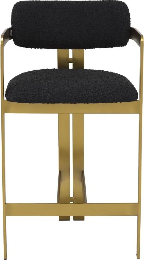 Scaun bar design LUX Donato Counter Stool, boucle negru 115836 HZ
