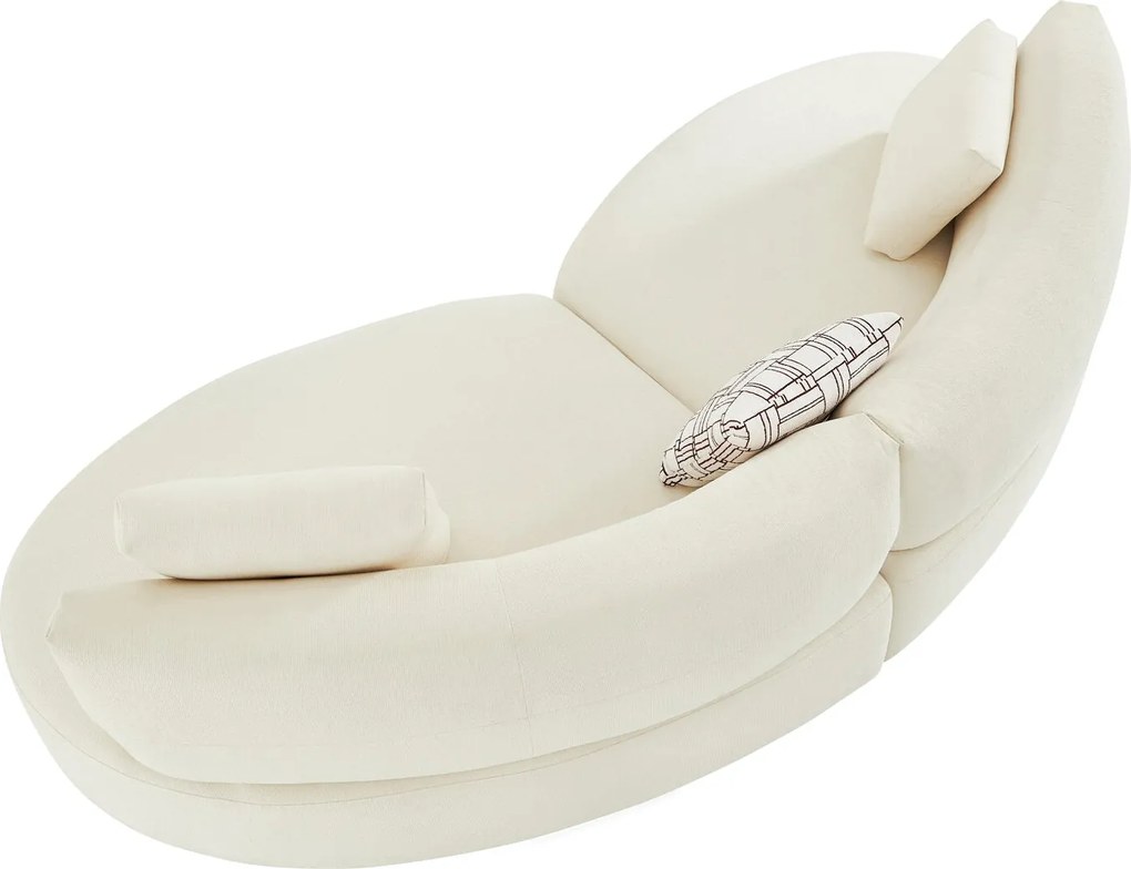 Canapea semirotunda dumonde cu șezut confortabil din spumă HR Vineto 280x140 cm