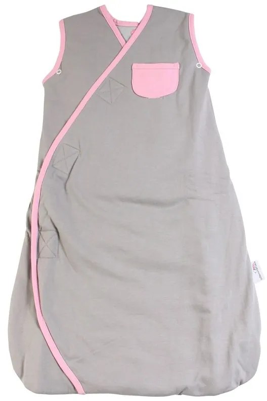 Sac de dormit multifunctional Grey Pink Elephant Travel 6-18 luni 2.5 Tog