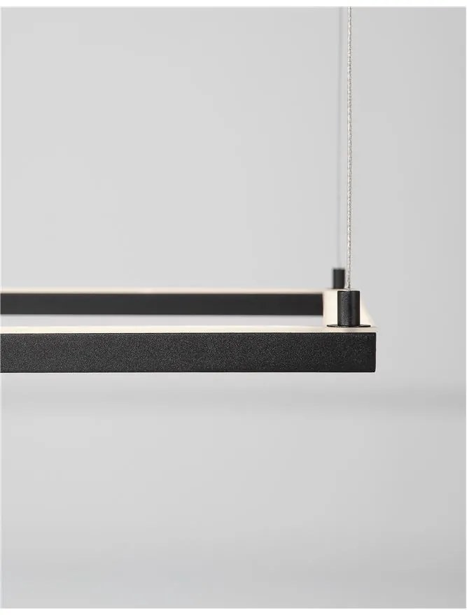 Lustra suspendata LED dimabila design modern ETERNA negru NVL-9990732